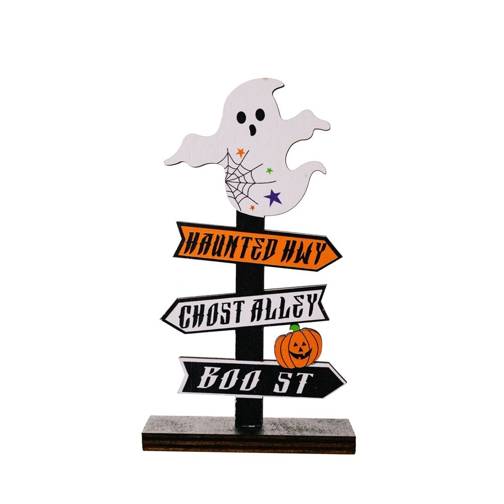 Festival Halloween Wooden Ornaments DIY Gifts Pumpkin Ghost Decor Desk Ornaments  Halloween