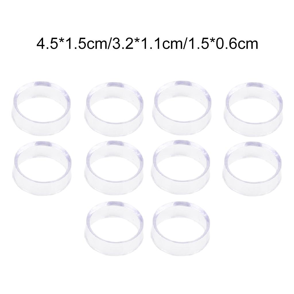 10 PCS Acrylic Transparent Display Stand for Base Pedestal Support