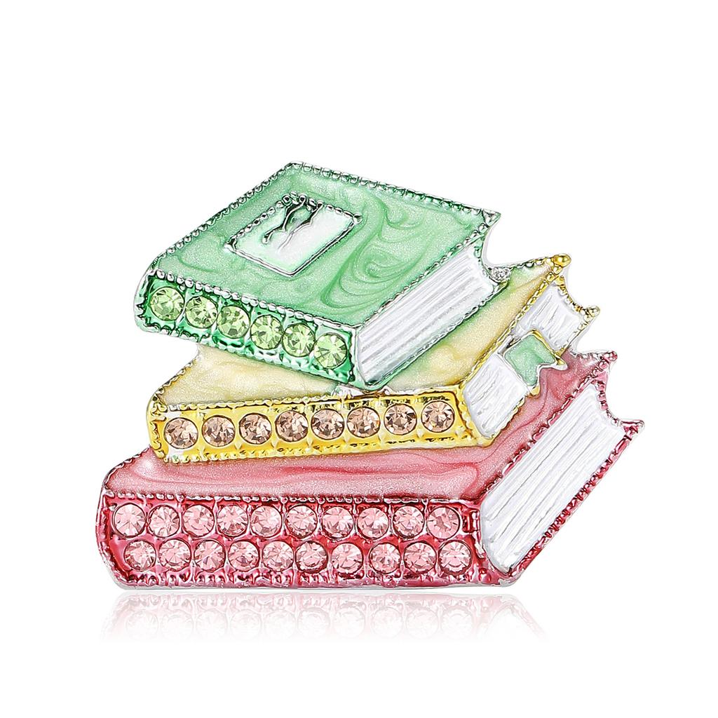 Эмаль Стразы Три Книги Моделирование Брошь Изысканная Креативная Мужская И Женская Одежда Корсаж Ювелирные Изделия Булавка