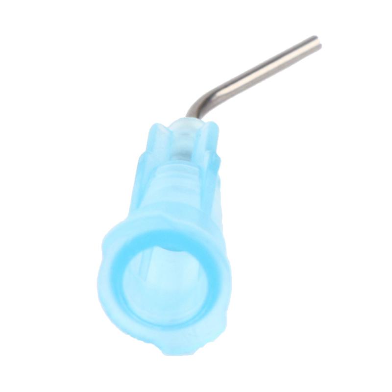 20Pcs Dental Irrigation Bent Needle Tips Flow Etchant Resin Delievery Syringe
