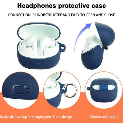 Мягкий силиконовый защитный чехол для наушников Baseus BP1 Pro Bluetooth, пылезащитный чехол с защитой от падений