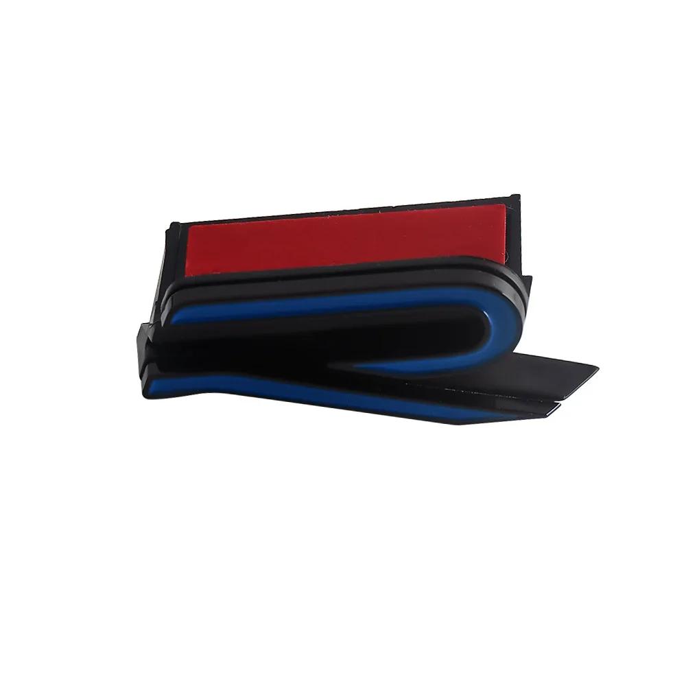 BHMTQ1 3D Car Head ABS Modified Front Grille R Logo Emblem Sticker For Volkswagen VW Rline Polo Passat B5 B7 Golf 8 Touran Caddy GTI