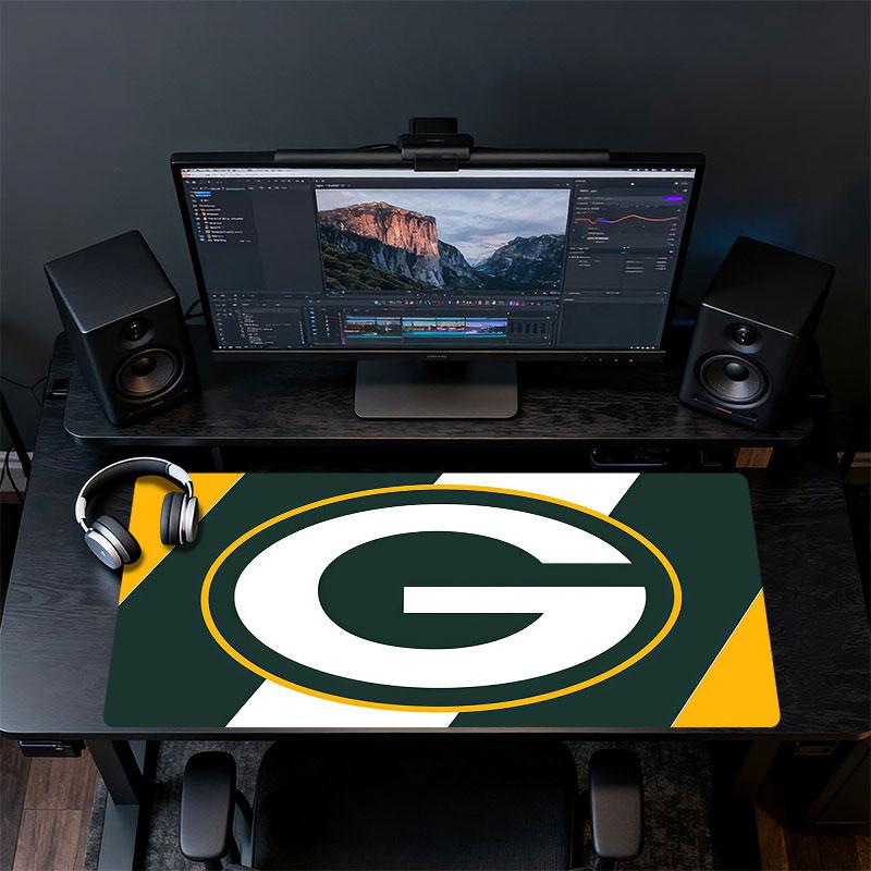 Pittsburgh Steelers Art Mouse Pad, Large Gaming Desk Mat, Non-slip XXL Mousepad for Laptop & Tablet, Mini PC Playmat with Stitched Edges
