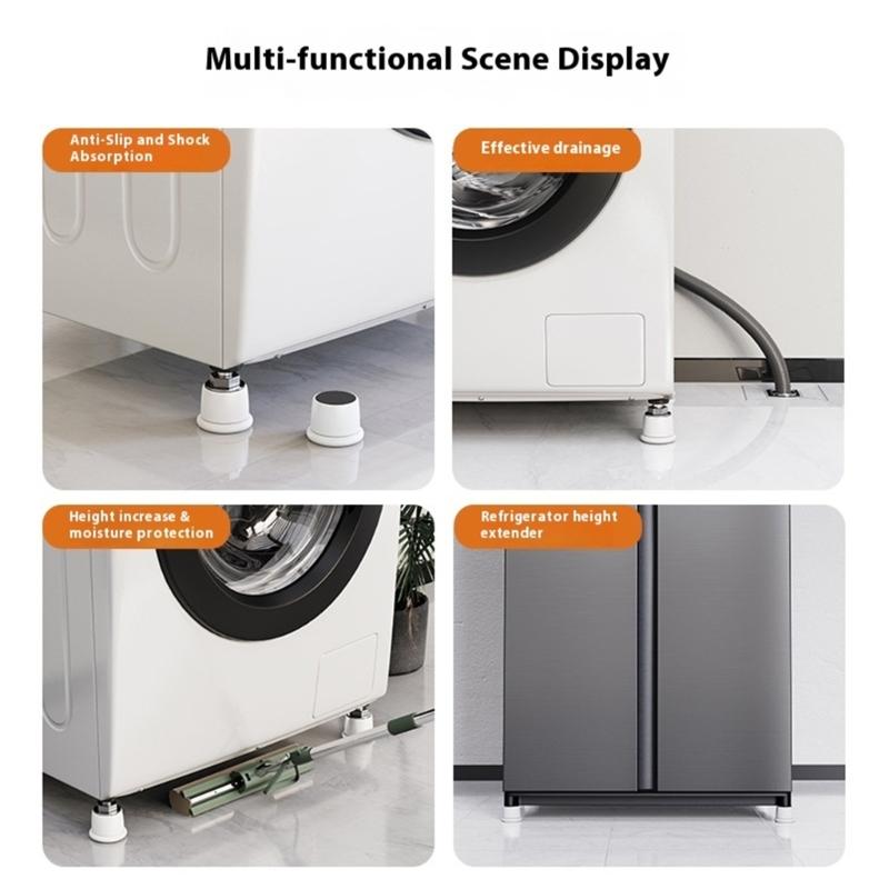 2 шт. Пластиковые выравниватели ножек мебели, регулируемые по высоте опорные подушки, подставки для мебели для неровных полов, долговечные