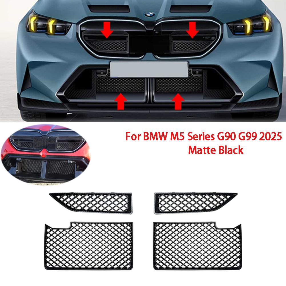 For BMW M5 G90 2025 Front Bumper Grille Car Exterior Upgrade Matte Black Easy Install Grille Guard Car Accessories