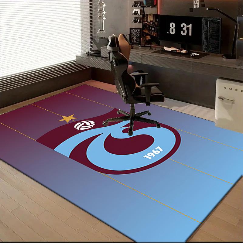 Trabzonspor Crest Emblem Rug Office Floor Mat - Machine Washable for Bedroom, bedroom, livingroom, Room Decor Fan Gifts Christmas
