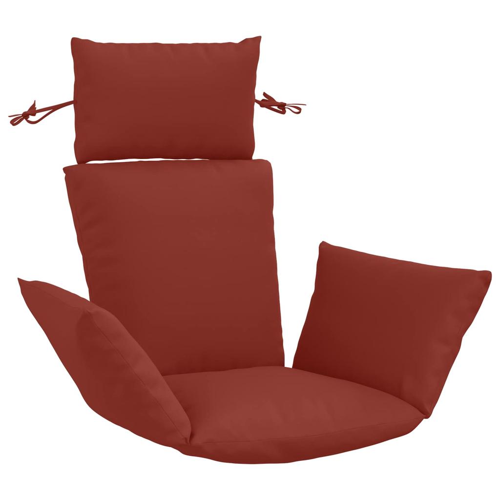 Adirondack Cushion PUTTEN 100percent Polyester Red 60 x 145 x 10 cm
