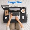 Sofa Laptop Desk Bed with LED Drawer Cup Phone Holder Book Stand 5 Height Adjustable Foldable Lap Table Floor Stand Tray for Drawing Writing