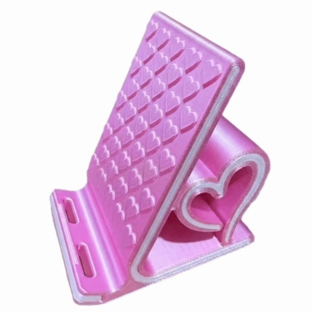 Anti-slip Heart-shaped Phone Stand 3D Printed Smartphones Support Bracket Tabletop Organizer