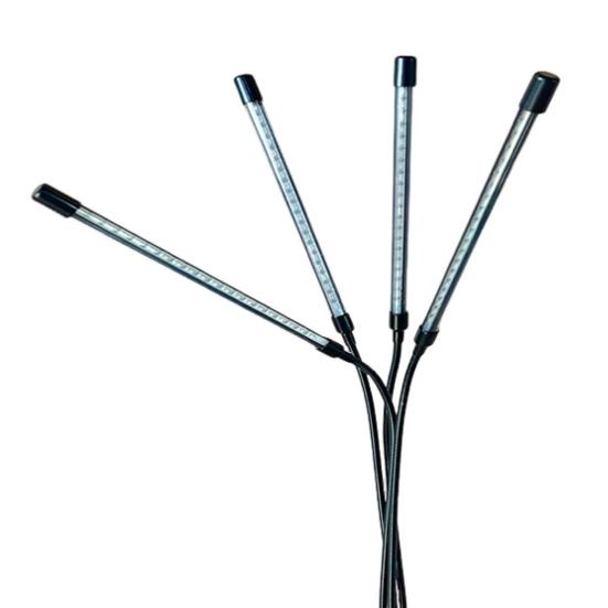 Лампа для выращивания растений в помещении с регулируемой высотой, поворачивающейся на 360 градусов, функцией таймера, небольшая лампа полного спектра для выращивания растений