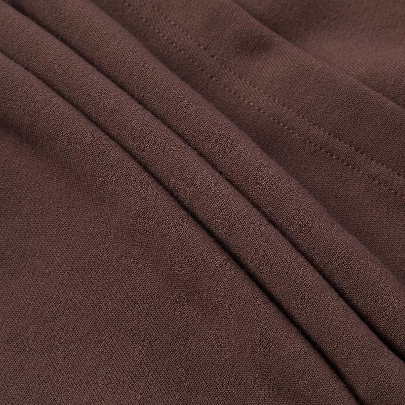 Vans Logo Print Hooded Long Sleeve Sweatshirt Unisex Sweatshirt Chocolate VN000KVHE95