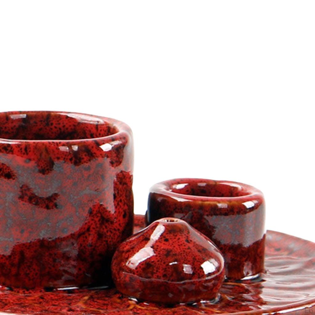 4 In 1 Incense Burner Sage Palo Santo Holder Desktop Candles Ceramic Censer for Farmhouse