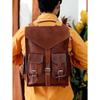 Кожаный Рюкзак Натуральная Кожа Винтажная Сумка Рюкзак Путешествия Мужской Повседневный