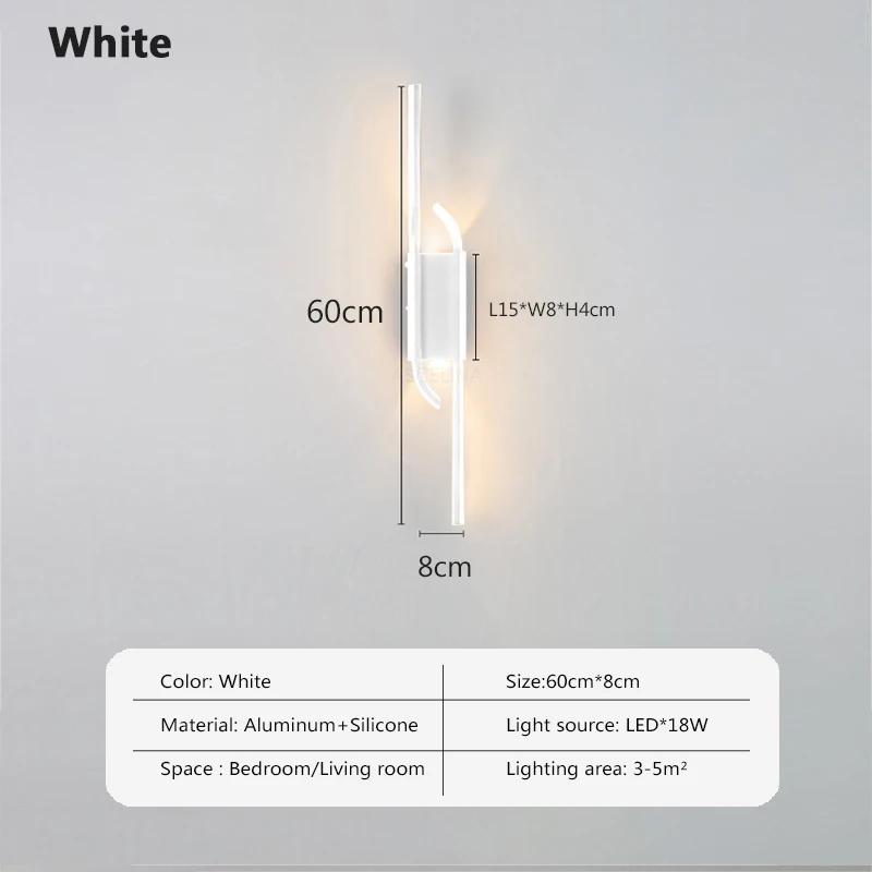 Современный настенный светильник LED Line 60/80/100CM Декоративное освещение для гостиной, спальни, прихожей, интерьера, бра