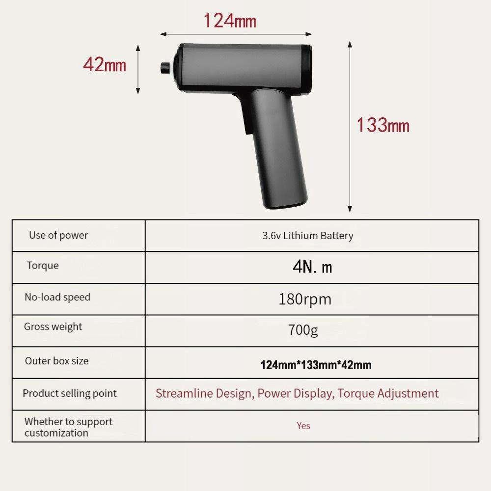 3,6 В, 1500 мАч, 180 об/мин, беспроводная отвертка, перезаряжаемая электрическая отвертка, набор беспроводных мини-батарейных отверток, партия отверток
