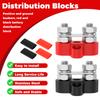 Bus Bar Reliable Power Distribution Block M8 Battery Distribution Block Battery Wire Terminal Block Double 5/16 Inch Studs