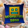 Art GGeometry Dash Video Game Pillow Case Pattern Printed Pillowcase for Living Room Sofa Cushion Cover  Bedroom Decor