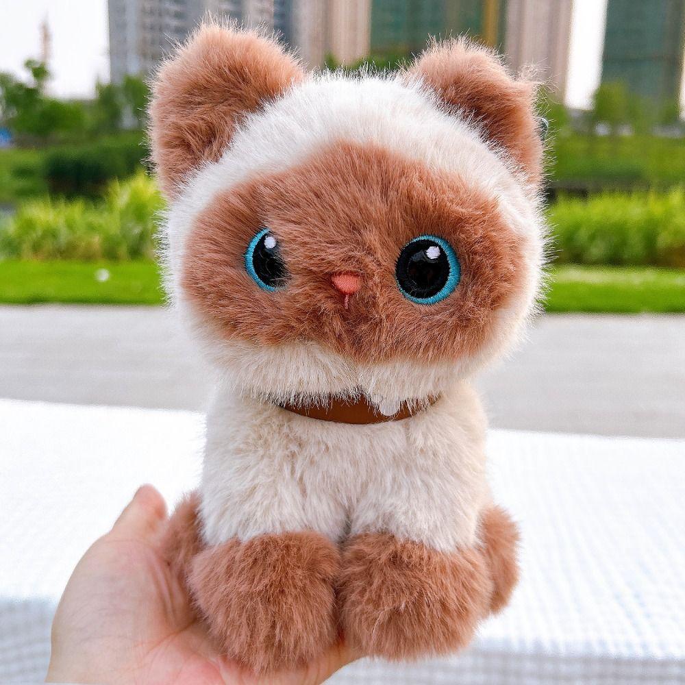 Sitting Pose Pet Cat Doll Stuffed Animals Stuffed Cat Boys Girls Kitten Plush Toys Desktop Decor
