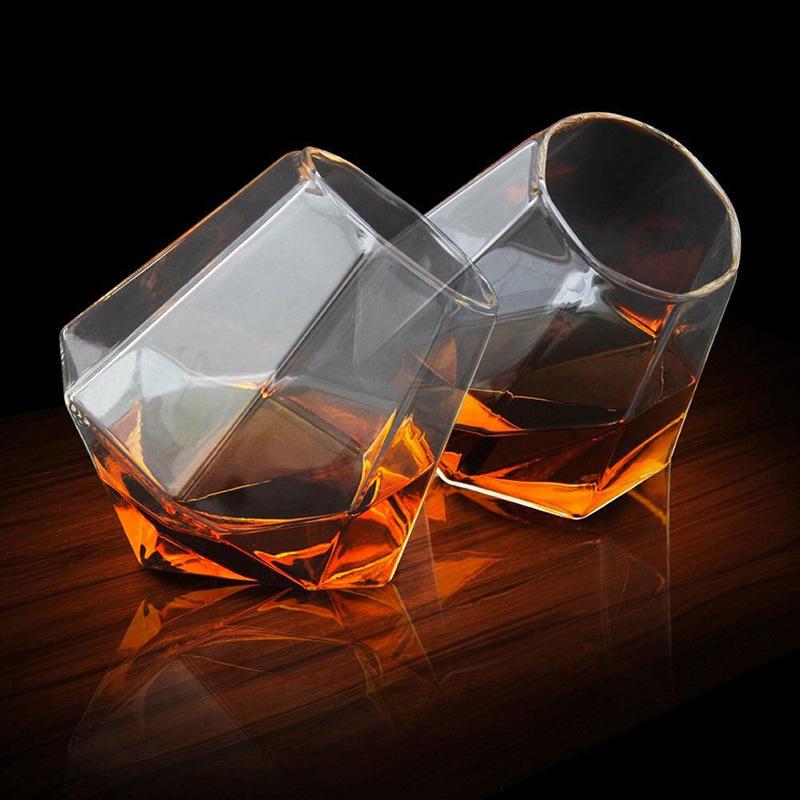 Creative Round Mouth Transparent Glass Whiskey Glass Bar Beer Glass