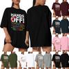 РУКИ ПРОЧЬ - Мужчины и женщины в одинаковом стиле Casual Fashion Street Slim с короткими рукавами Футболки Футболки вокруг текущих событий и политики
