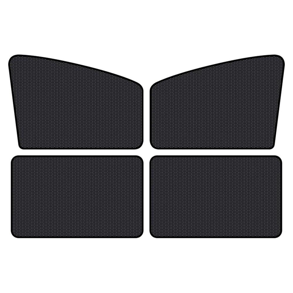 New 5D Carbon Mesh Car Side Windows Sunshade Summer Sunscreen Heat Insulation Sun Blind Cover Sun Visor Shield Sun Shade Curtain