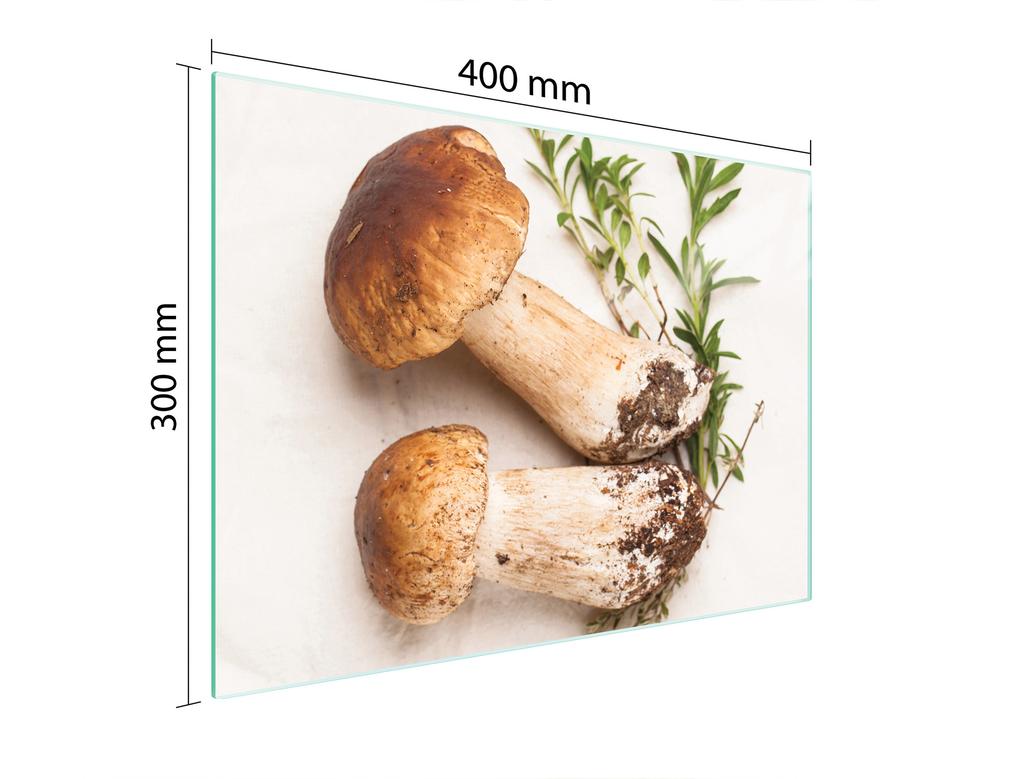 СТЕКЛЯННАЯ ДОСКА ДЛЯ НАРЕЗКИ 40x30 ГРИБЫ