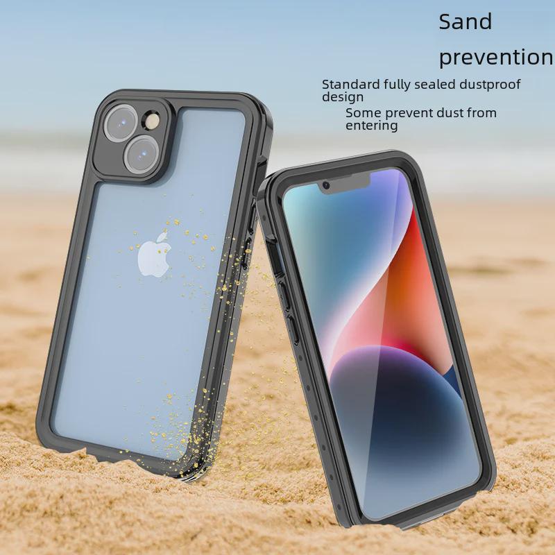 Водонепроницаемый чехол для дайвинга для iPhone 14 Pro Max - прозрачный, защитный, противоударный чехол