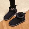Новые женские зимние ультрамини-сапоги 2024 года, дизайнерские австралийские ботинки на платформе из кожи, теплые меховые ботильоны, роскошные ботинки Botas