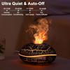 Mini Aroma Humidifier Creative Flame Essential Oil Diffuser Ultrasonic Fragrance Diffuser Home Air Humidifier with Night Light
