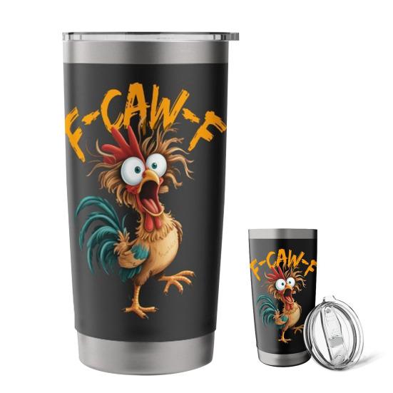 Смешной Злой Обжарщик Тамблер 20 унций CAW-F Кружка с двойными стенками и изоляцией Персонализированный подарок с именем для коллег друзей