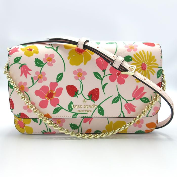 Новая сумка через плечо Spade Kate Spade New York Madison PVC Flap Crossbody 2WAY Crossbody KG735 650 Аутлет [Кейт Йорк] (Розовый Мульти) Женский [Товар]