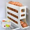 4-Tier Automatic Rolling Egg Rack Refrigerator Egg Storage Box Kitchen Egg Tray Egg Storage