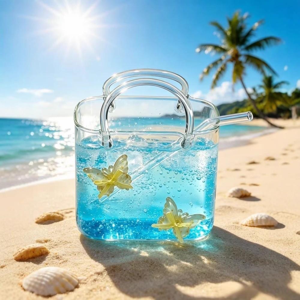 with Straw Creative Cocktail Glasses Novelty Beer Drinking Mug Fruit Wine Glass Home Use