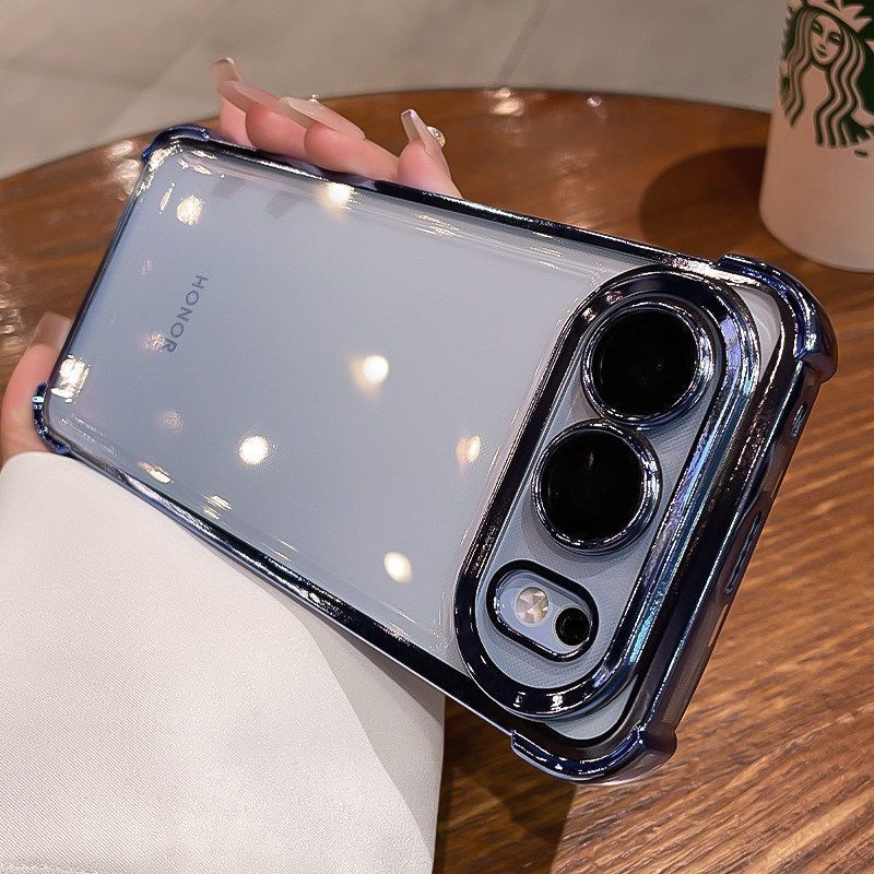 Для Vivo X300 FE Чехол ТПУ Электроокрашенный Прозрачный Мягкий Силиконовый Задняя Крышка Для Vivo X300 FE Защита Камеры Ударопрочный