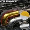 Car Exhaust Pipe Heat Wrap Aluminum Foil Sticker Anti-Scald High Temp Insulation Shield for Auto Motorcycle Manifold Protection