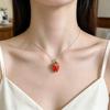 Three-Dimensional Fruit Pendant Three-Dimensional Strawberry Bracelet Pendant Alloy Jewelry Accessory Fashion For Jewelry Making
