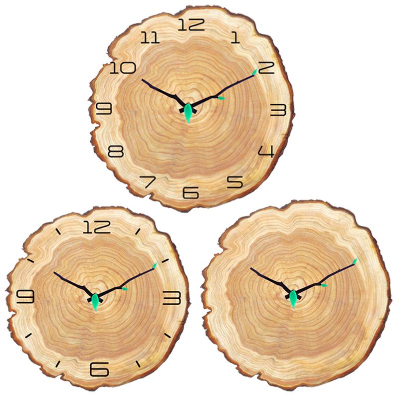 Arabic Numeral Design Rustic MDF Decorative Wall Clock 12 Inch Decorative Handmade Round MDF Big Wall Clock