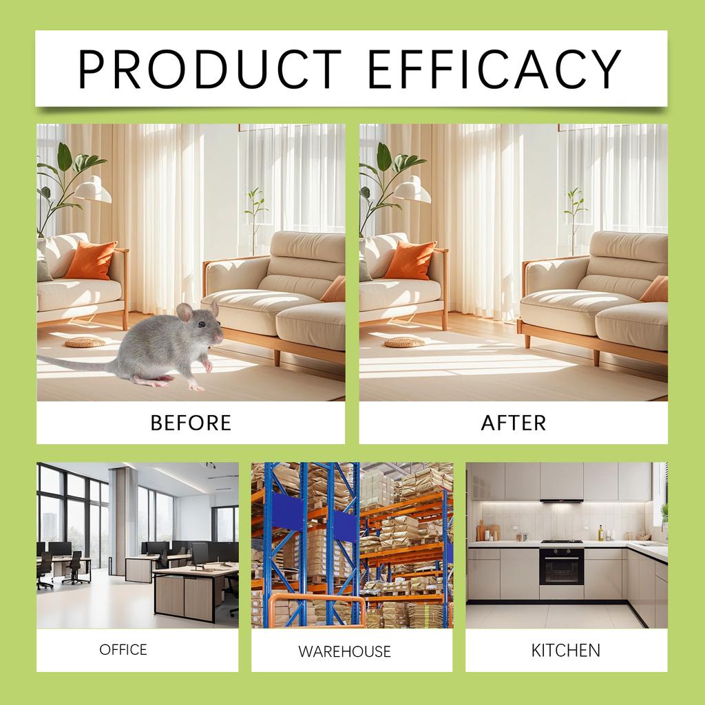 Пакет от вредителей, Мятный запах, Длительного действия, Подходит для дома, террасы, кемпинга и гаража.