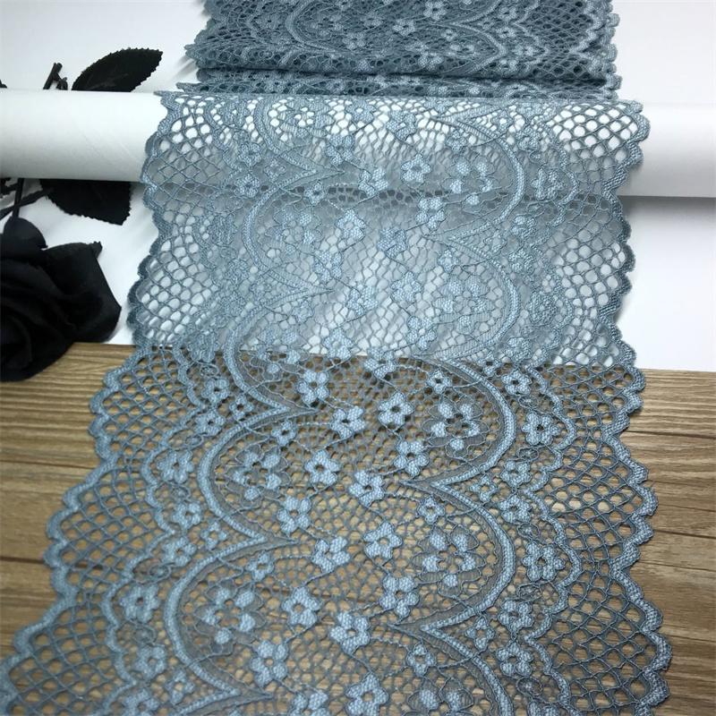 (13 Colors) Scallopped Elastic Spandex Sewing Lace Fabric for Lingerie, Bra, Underwear, Garment, Wedding Dress & Crafting