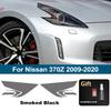 Для Nissan 370Z 2009-2020 Глянцевая дымчато-черная предварительно вырезанная защитная пленка для фар из ТПУ Комплект PPF Антицарапающая виниловая обертка