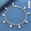 925 Sterling Silver Crown Pendant AAA Zircon Bracelet Fashionable Wedding Jewelry