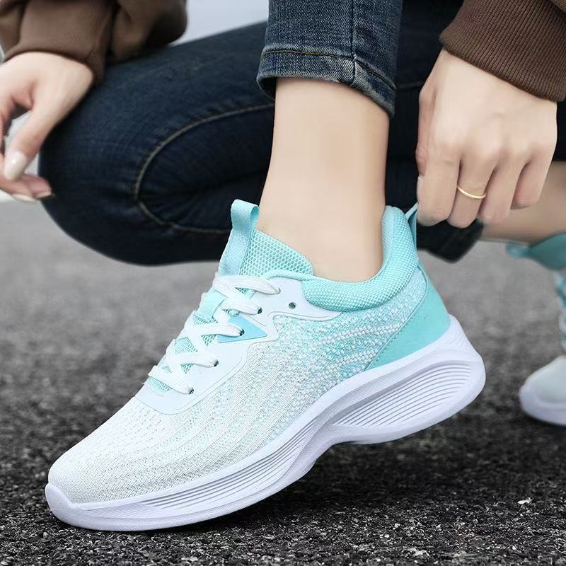 Running Shoes Skipping Rope Sports Shoes Women's Soft-soled High-elastic Mesh Casual Versatile Lightweight Running Shoes