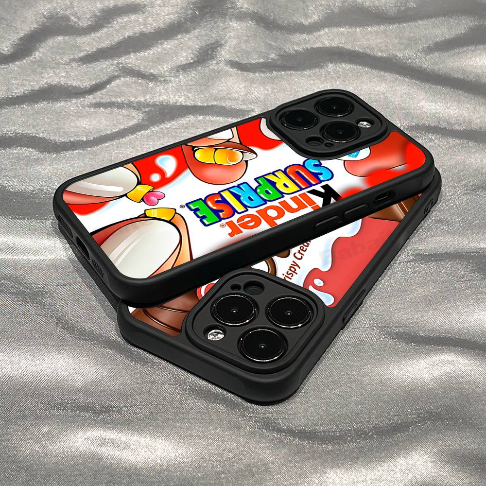 Милый логотип Киндер Сюрприз Силиконовый чехол для телефона для iPhone 17 Pro Max 16 15 14 13 12 11 Plus 17 Air