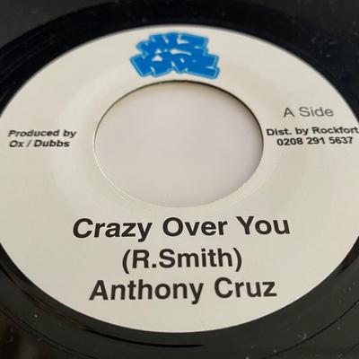 7-дюймовая пластинка ANTHONY CRUZ - Crazy Over You NONE Wiz Kidz Ямайка Регги, Ска и Даб Б/у