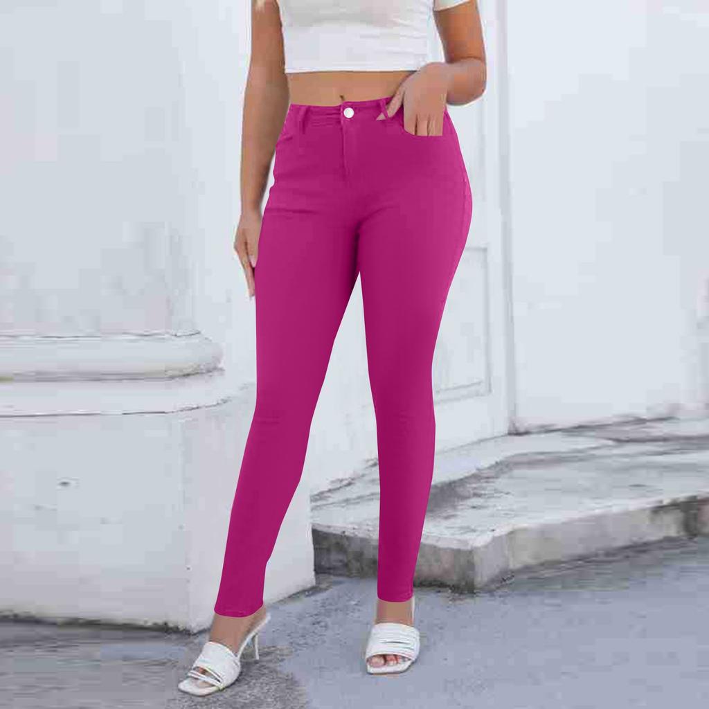 Женские брюки с высокой талией для поездок на работу, брюки-карго, джинсовые брюки