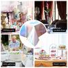 Disposable Tablecloth Metal Aluminum Film Party Decorative Tablecloth Waterproof Tablecloth Wedding Birthday Holiday Gifts