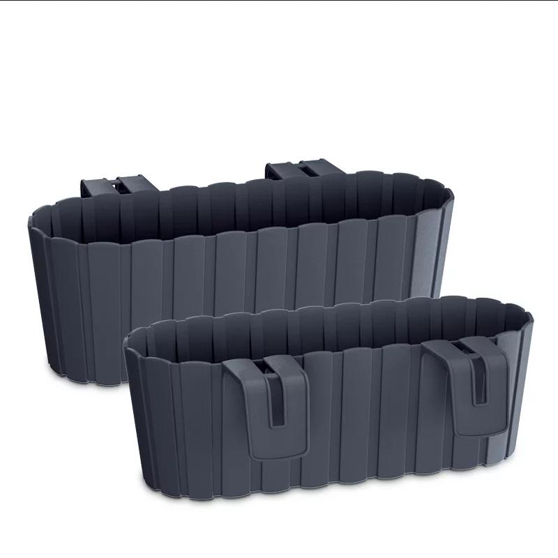 DGTL300L-S433 FLOWER POT COVER WITH DRAINAGE ON LEGS 30cm ANTHRACITE TUBE BOWL