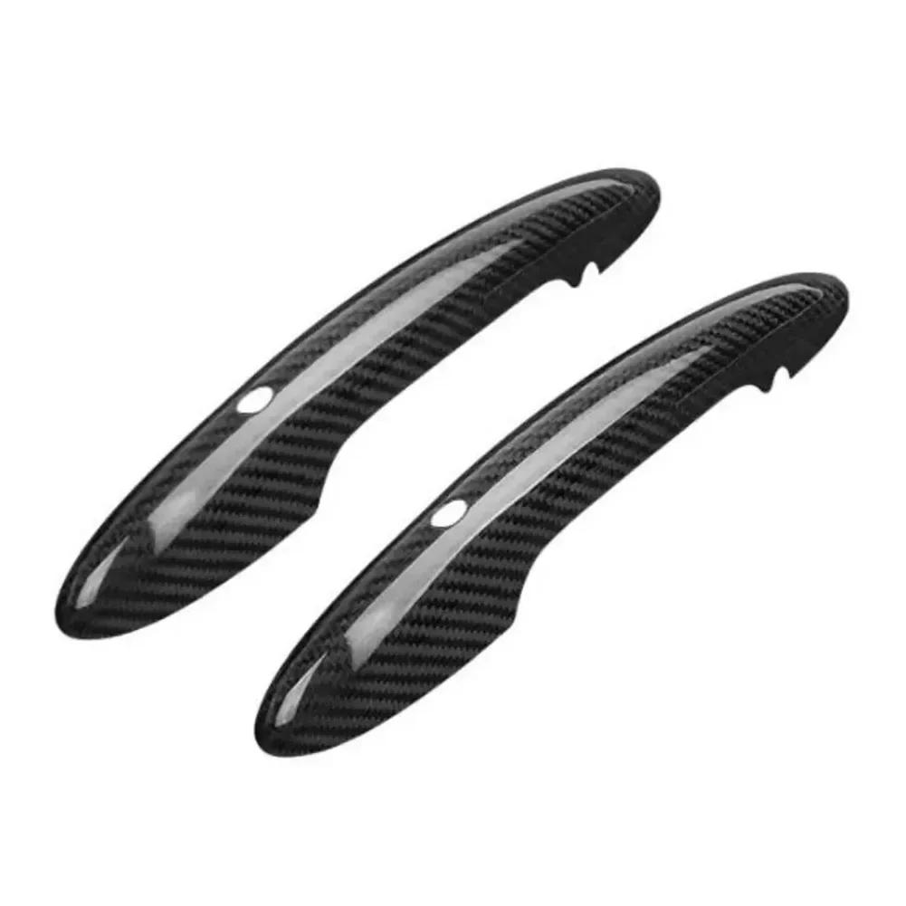 F54 F55 F56 F57 F60 Covers Carbon Fiber Black Carbon Fiber Door Handles High Universality Fitment Car Aesthetics