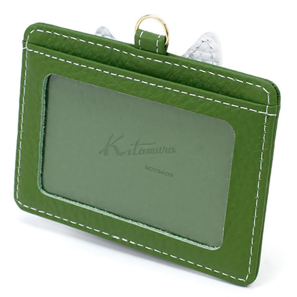Китamura Кошелек для карт Kitamura Dog Pass Case PH0713, Женский, Зеленый (Шиба Ину) [Зеленый] 30304, Один размер