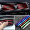 10Pcs Universal Car Air Conditioner Outlet Decorative 20cm U Shape Moulding Trim Strips Decor Car Styling Accessories